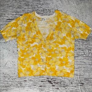 Croft & Barrow Women’s XL Short Sleeve Floral Cardigan